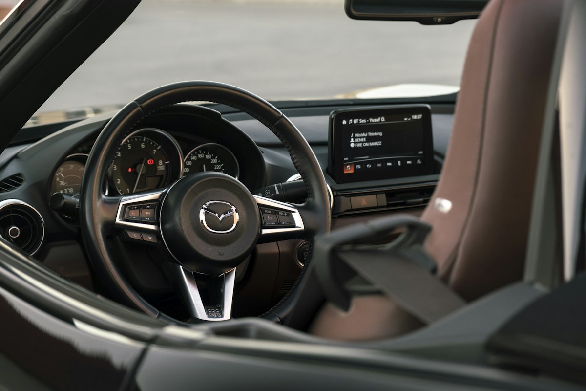 Interior of a Japanese car